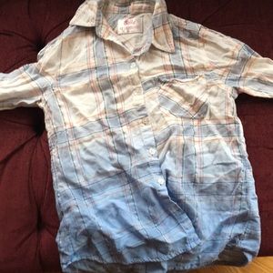Girls plaid shirt